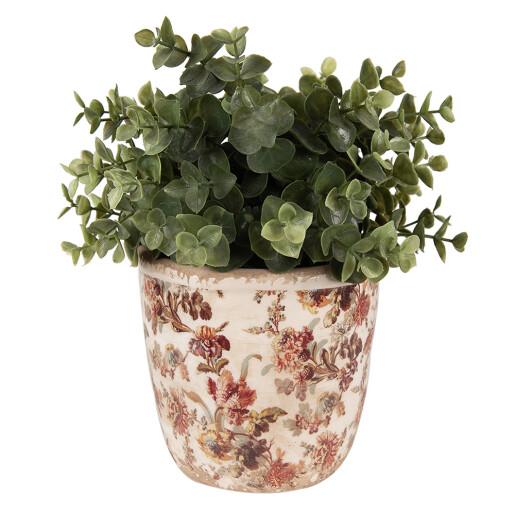 Ghiveci flori ceramica multicolora Roze 13x13 cm
