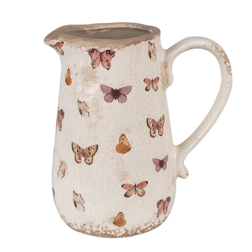 Carafa decorativa ceramica multicolora Fluturasi 16x12x18 cm