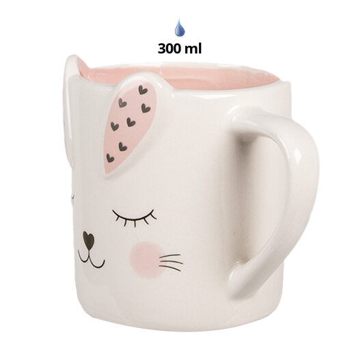 Set 2 cani ceramica Iepuras 12x8x10 cm