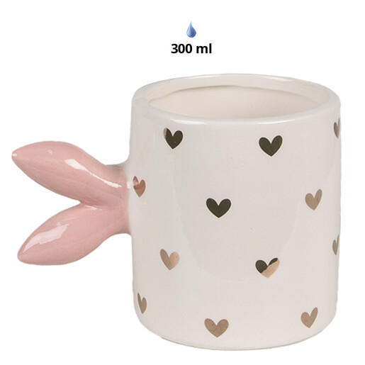 Cana ceramica Iepuras 13x9x9 cm, 300 ml
