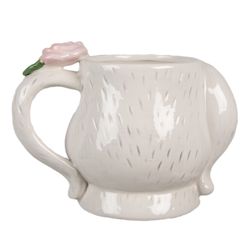 Set 2 cani ceramica Iepuras 16x11x11 cm, 450 ml