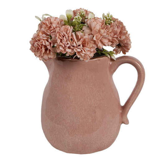 Carafa decorativa ceramica roz 17x13x15 cm