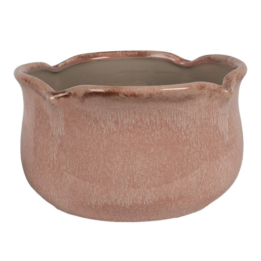 Ghiveci flori ceramica roz 20x11 cm