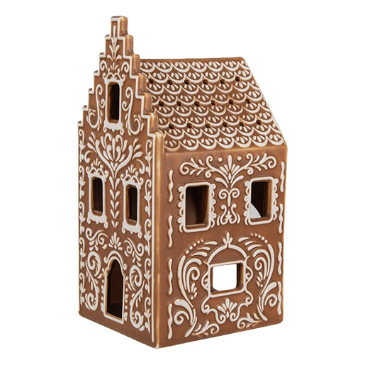 Candela Casuta portelan alb maro 7x7x15 cm