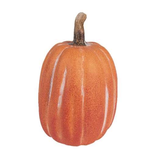 Dovleac decorativ ceramica portocalie 12x17 cm