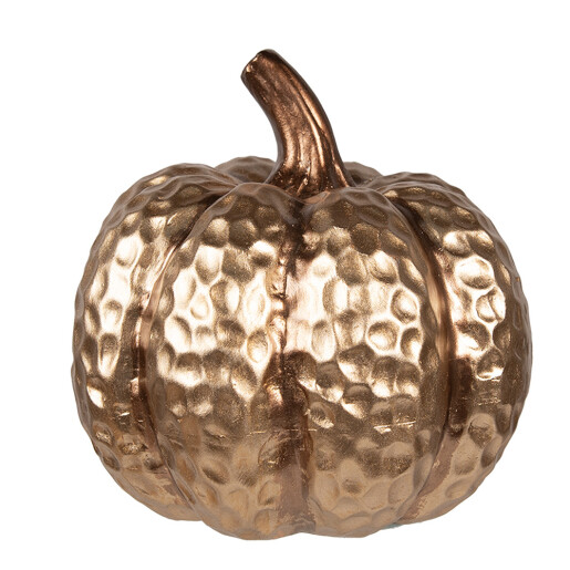 Dovleac decorativ ceramica aurie 17x17 cm
