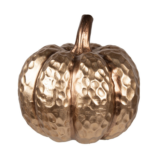 Dovleac decorativ ceramica aurie 17x17 cm