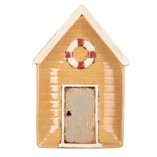 Platou Casuta ceramica multicolora 25x17x3 cm