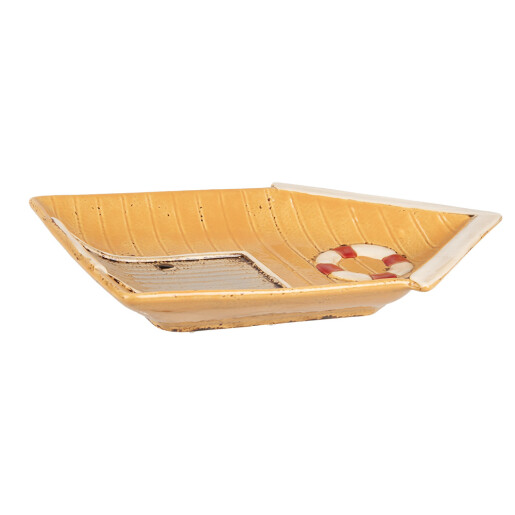 Platou Casuta ceramica multicolora 25x17x3 cm