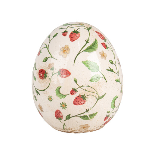 Ou decorativ Paste ceramica multicolora 14x16 cm