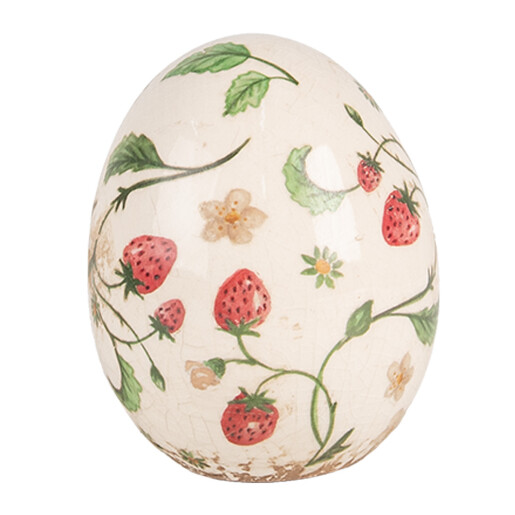 Ou decorativ Paste ceramica multicolora 10x12 cm