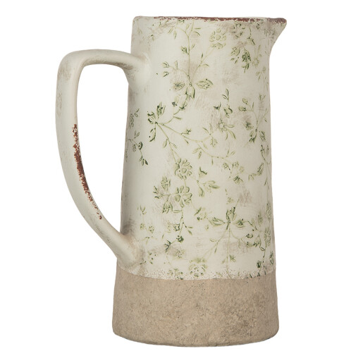 Carafa decorativa ceramica verde bej 21x14x26 cm