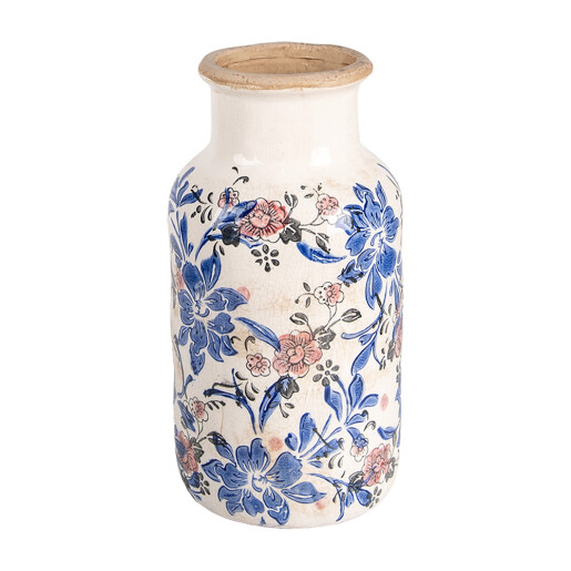 Vaza flori ceramica multicolora 14x26 cm