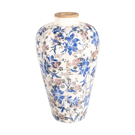 Vaza flori ceramica multicolora 24x40 cm