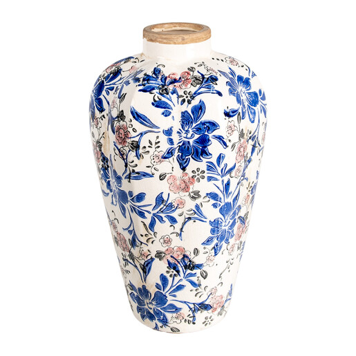 Vaza flori ceramica multicolora 21x35 cm