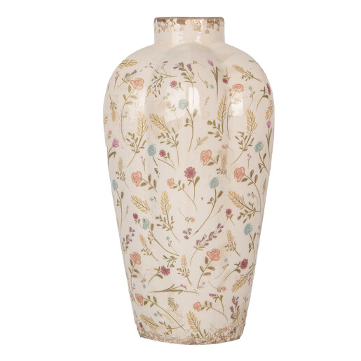 Vaza flori ceramica multicolora 21x34 cm