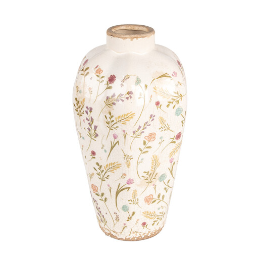 Vaza flori ceramica multicolora 17x30 cm