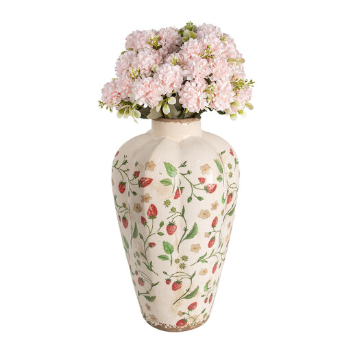 Vaza flori ceramica multicolora 21x34 cm
