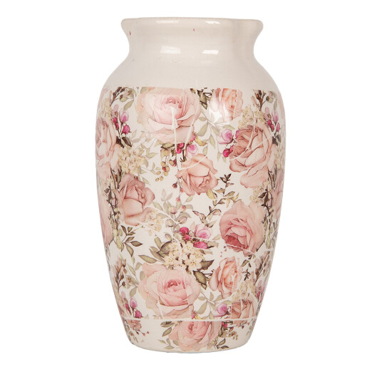 Vaza flori ceramica multicolora Roses Ø 16x27 cm