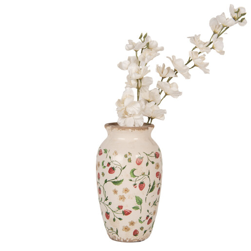 Vaza flori ceramica multicolora Capsuni Ø 16x27 cm