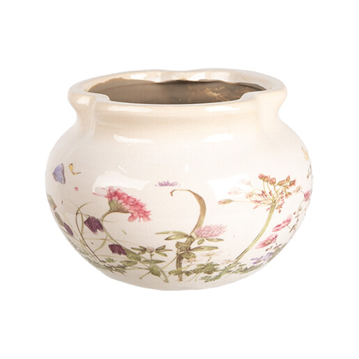 Ghiveci flori ceramica multicolora 17x12 cm