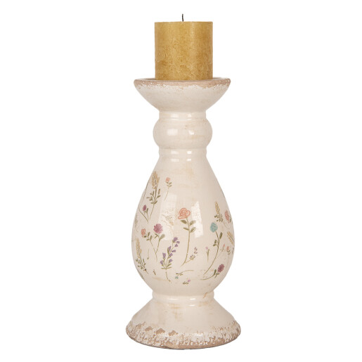 Sfesnic lumanare ceramica multicolora Ø 12x26 cm
