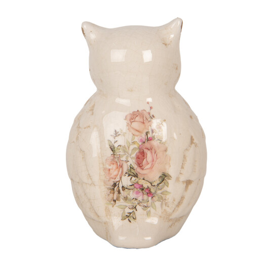 Figurina Bufnita multicolora ceramica 11x10x17 cm