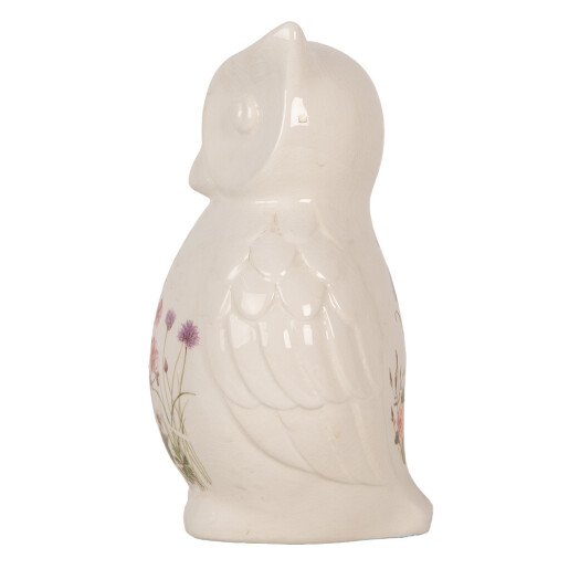 Figurina Bufnita ceramica multicolora 14x13x22 cm