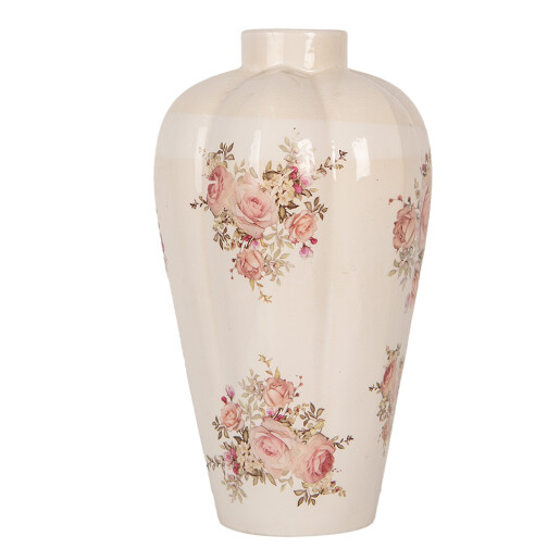 Vaza flori ceramica multicolora Roses 24x40 cm
