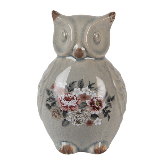 Figurina Bufnita ceramica 11x10x17 cm