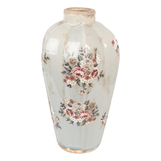 Vaza flori ceramica multicolora Romantic 24x40 cm
