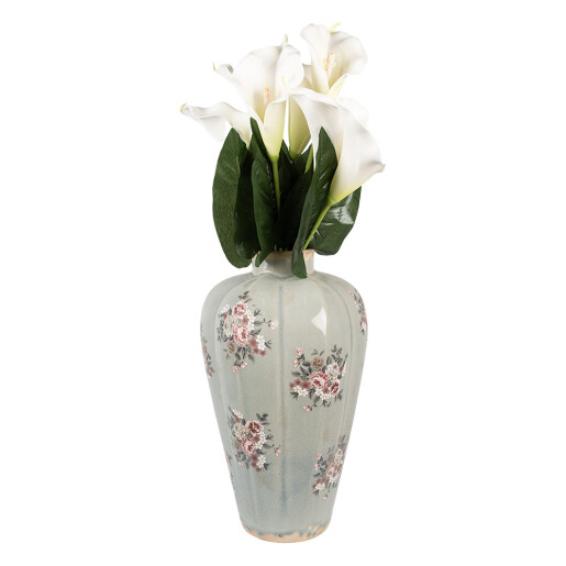 Vaza flori ceramica multicolora Romantic 24x40 cm