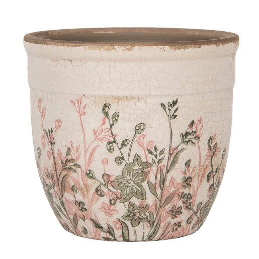 Ghiveci flori ceramica multicolora 13x11 cm