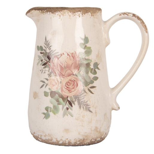 Carafa decorativa ceramica multicolora Roses  21x15x23 cm