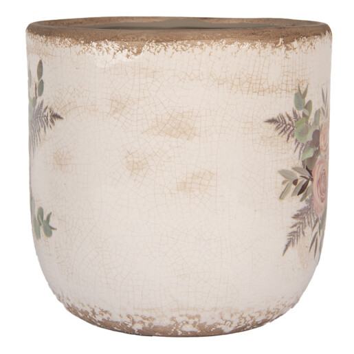 Ghiveci flori ceramica multicolora 20x19 cm