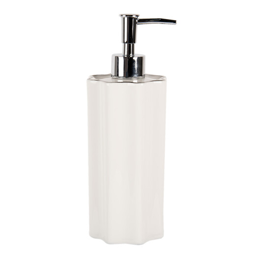 Dispenser sapun ceramica alba 8x22 cm, 475 ml