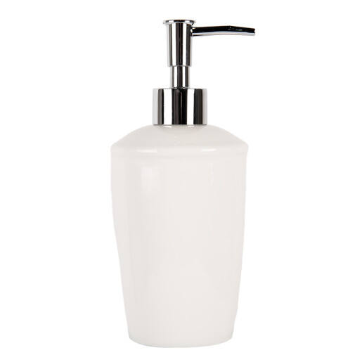 Dispenser sapun ceramica alba 8x19 cm, 325 ml