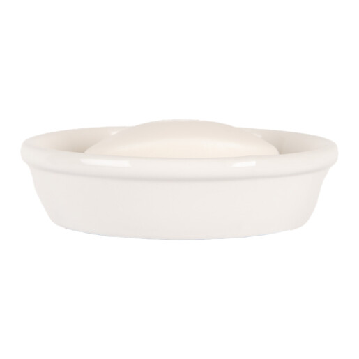 Savoniera ceramica alba 13x3 cm
