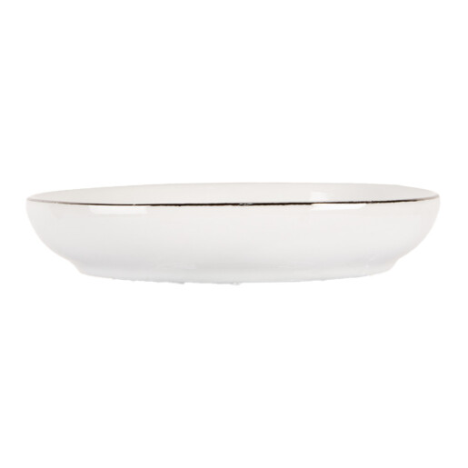 Savoniera ceramica alba neagra 14x11x3 cm
