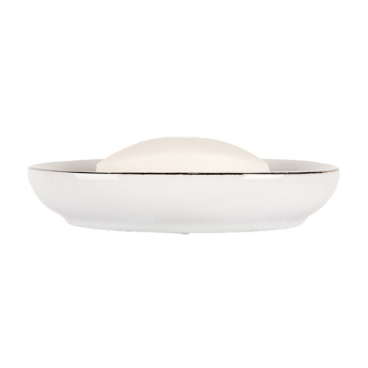 Savoniera ceramica alba neagra 14x11x3 cm