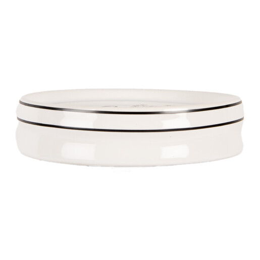 Savoniera ceramica alba neagra 12x3 cm