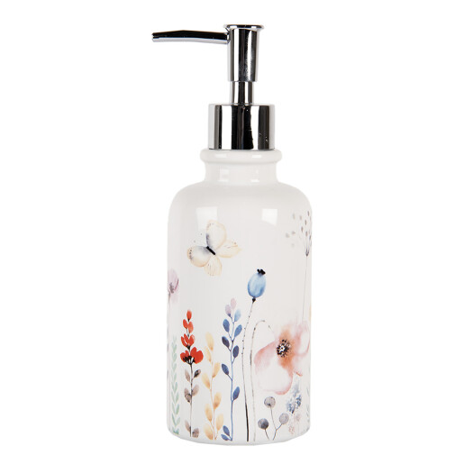 Dispenser sapun ceramica multicolor 9x20 cm, 350 ml