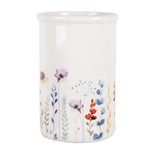 Suport periute dinti ceramica multicolora 8x12 cm