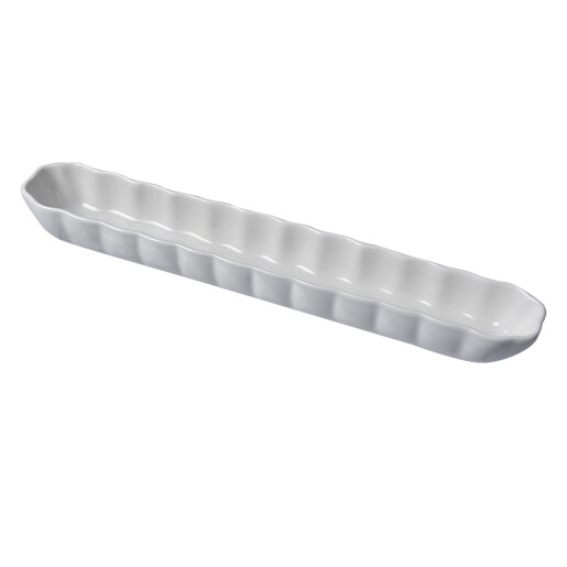 Bol servire ceramica alba 26x4x3 cm
