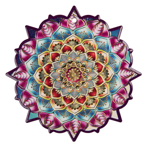 Suport vase fierbinti ceramica multicolora 20x1 cm