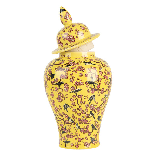 Vaza flori ceramica multicolora 11x22 cm