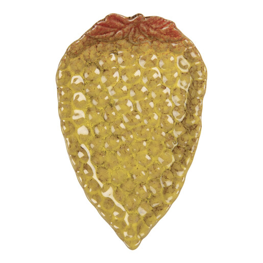 Platou ceramica maro galbena 15x10x2 cm
