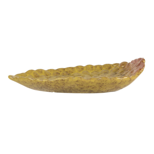 Platou ceramica maro galbena 15x10x2 cm