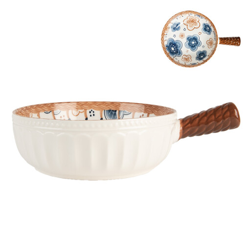 Bol ceramica multicolora 22x16x6 cm, 500 ml