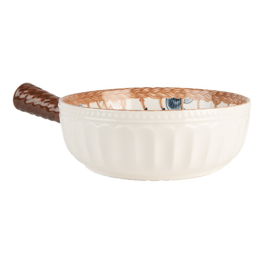 Bol ceramica multicolora 22x16x6 cm, 500 ml